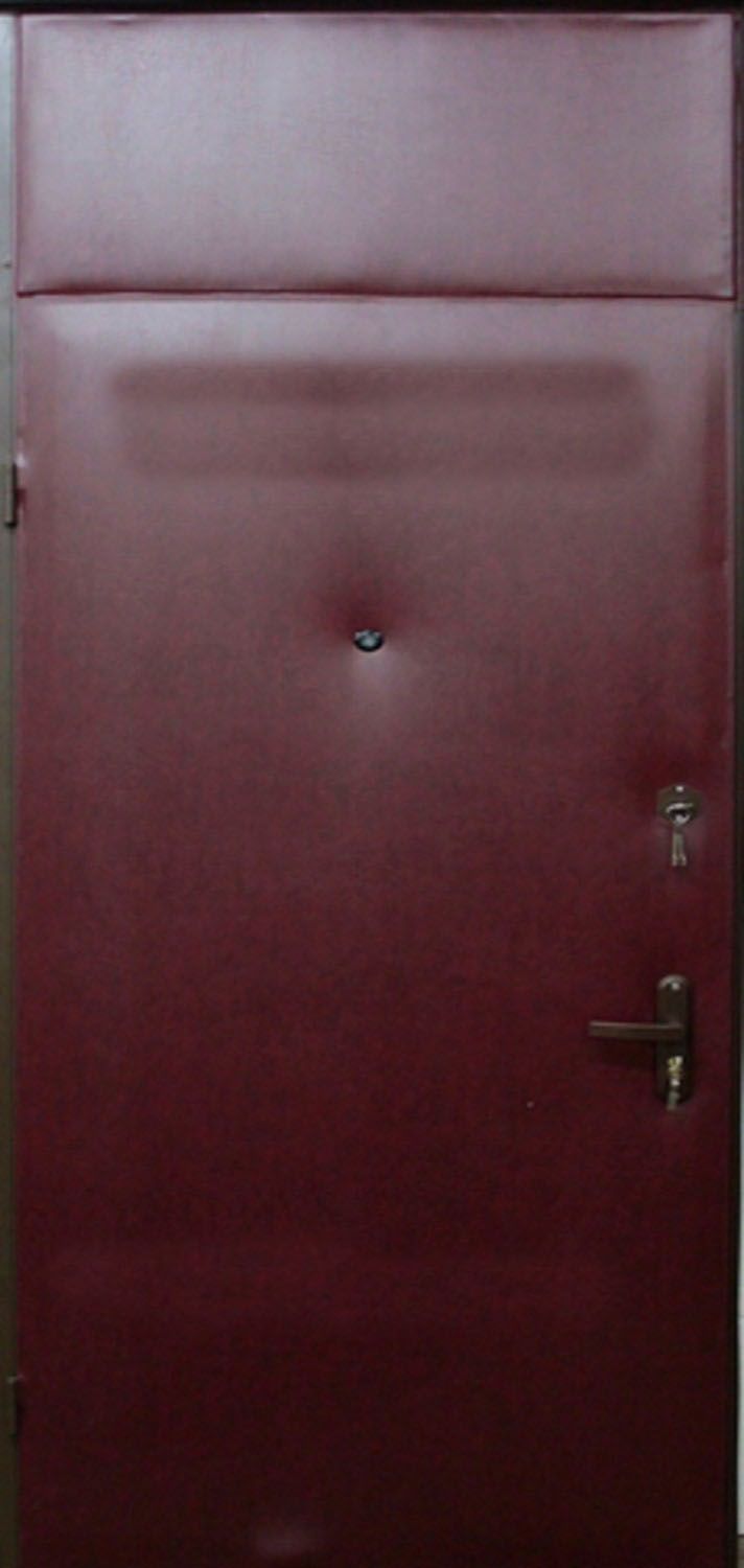 Дверь с фрамугой и вставками (Арт. F40)