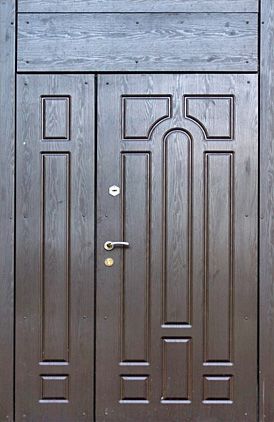 Двустворчатая дверь с фрамугой (Арт. F03)