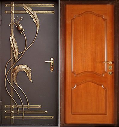 Дверь с ковкой (Арт. DK06)
