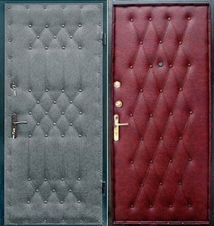 Дверь с кожвинилом с двух сторон (Арт. KV148)