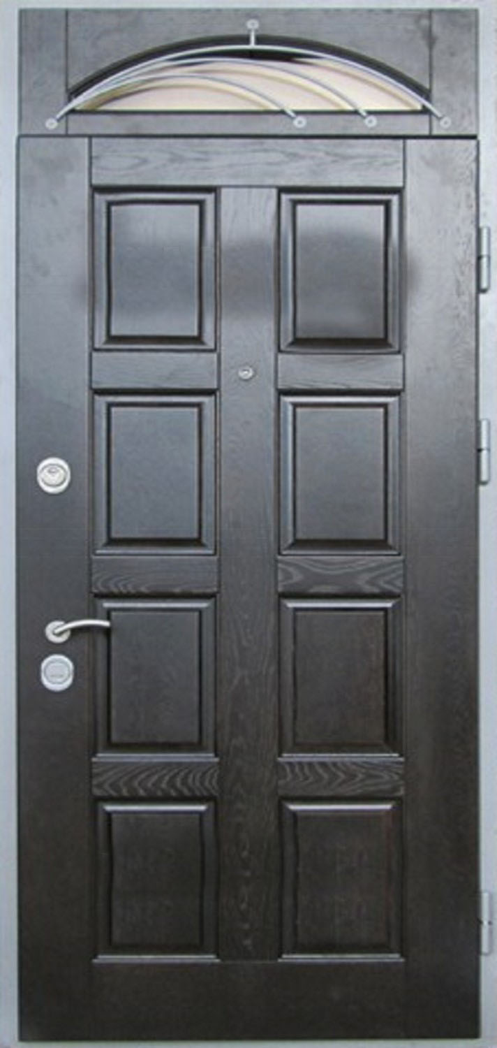 Дверь с фрамугой и вставками (Арт. F28)