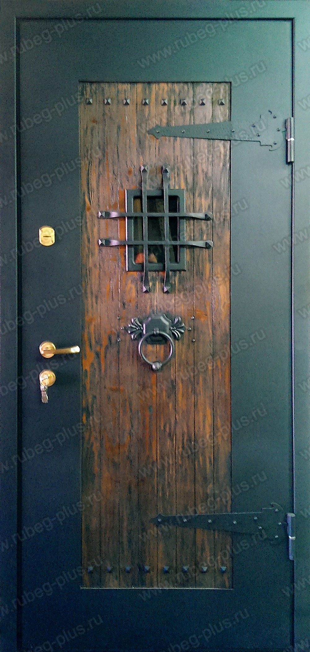 Дверь с ковкой (Арт. DK23)