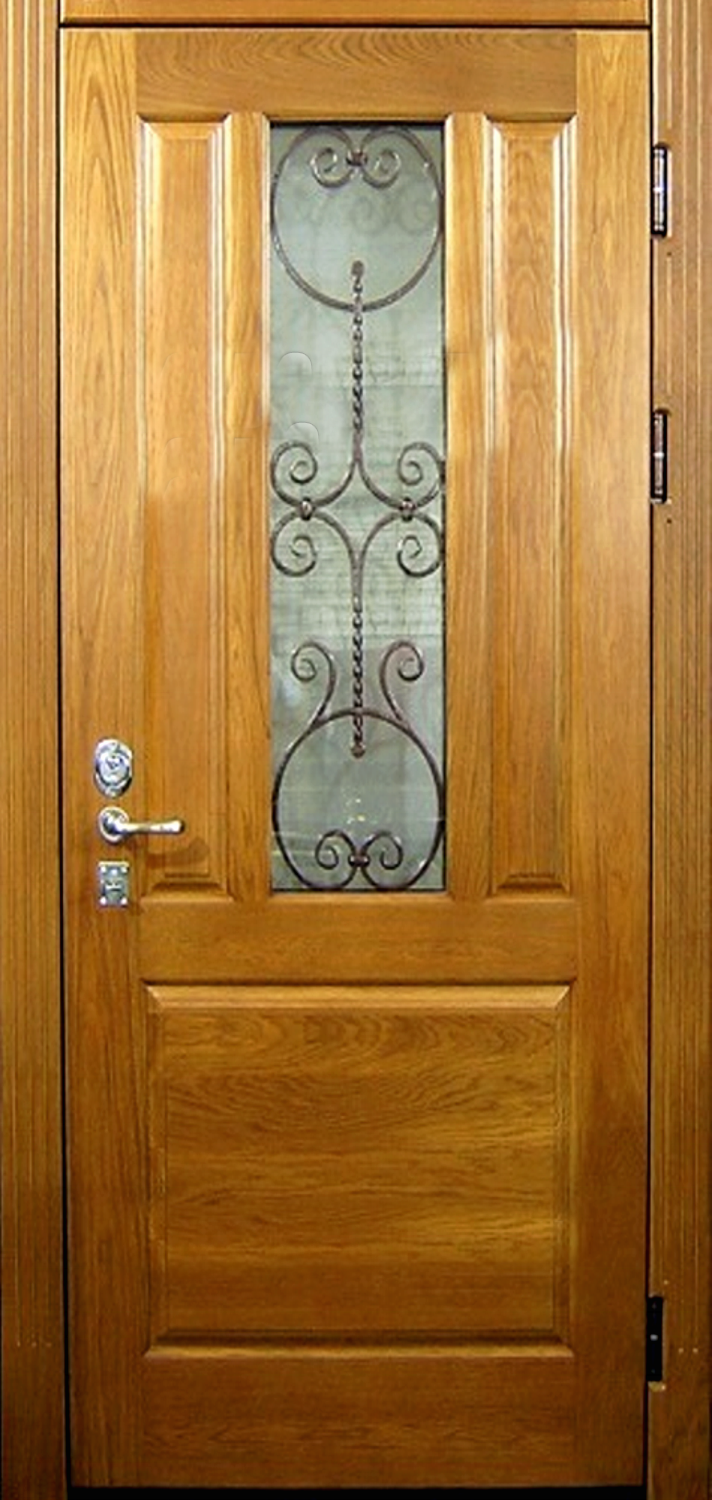 Дверь с ковкой (Арт. DK77)