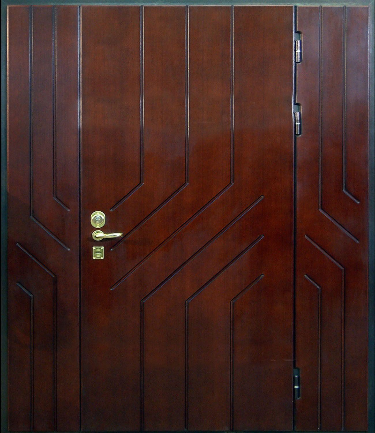 Дверь с фрамугой и вставками (Арт. F72)
