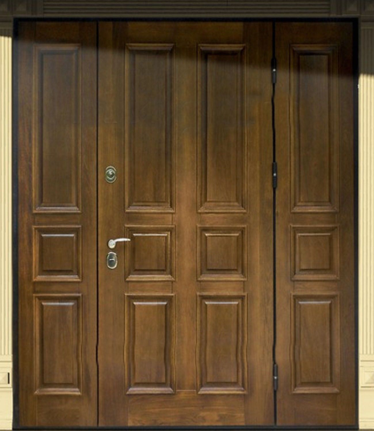Дверь с фрамугой и вставками (Арт. F70)
