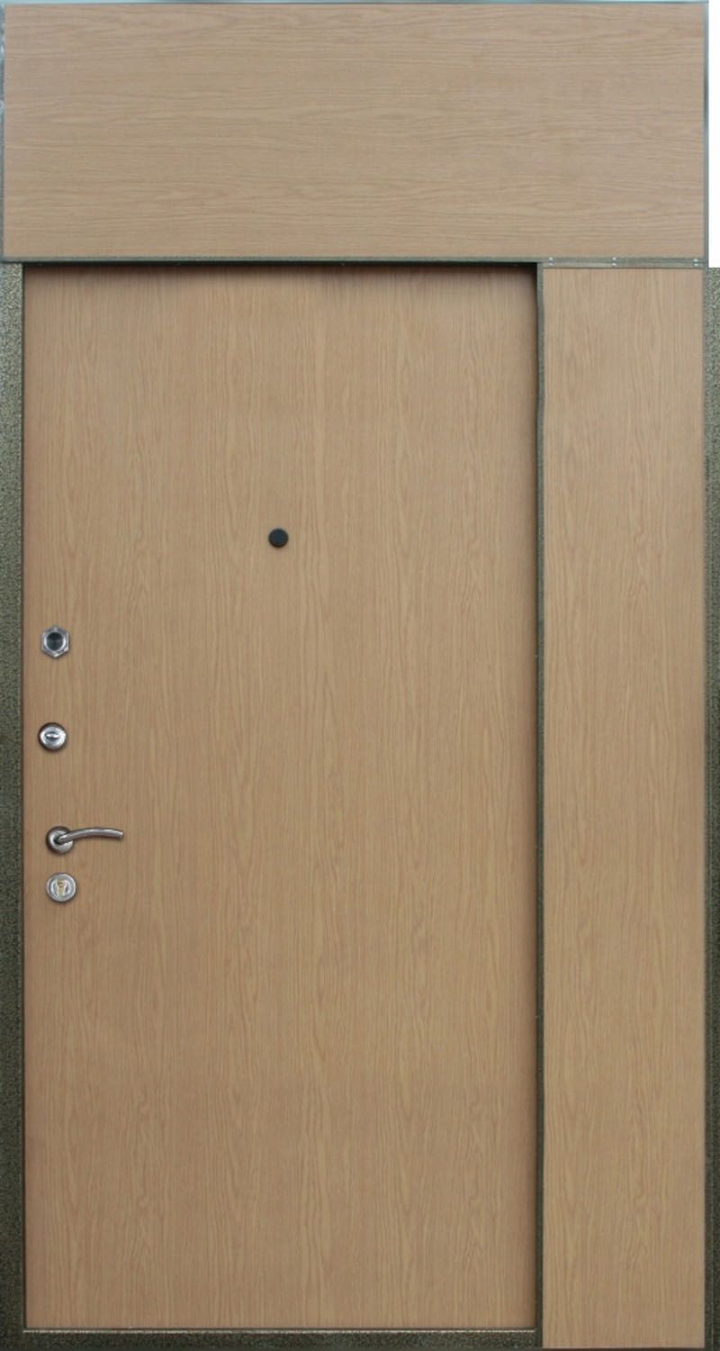 Дверь с фрамугой и вставками (Арт. F43)