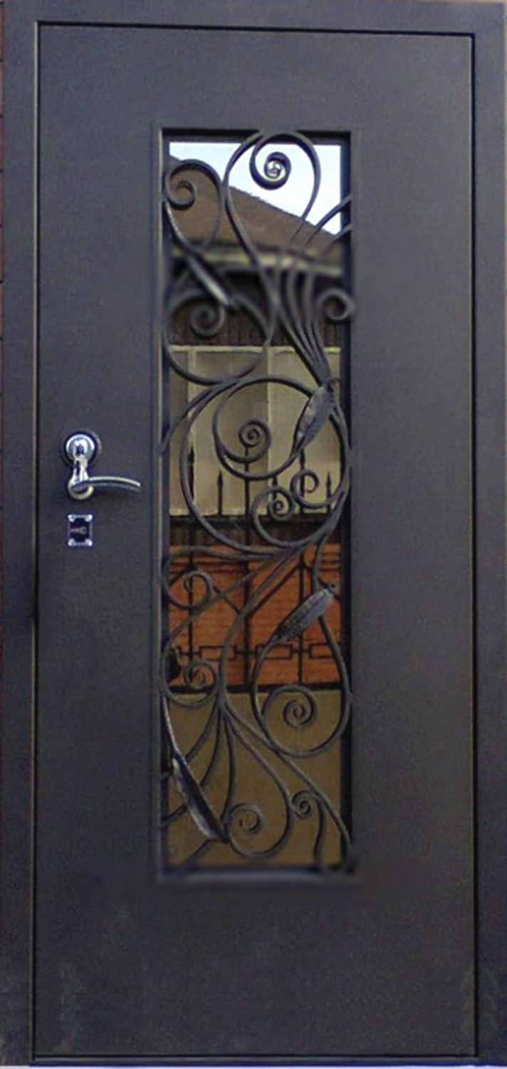 Дверь с ковкой (Арт. DK66)