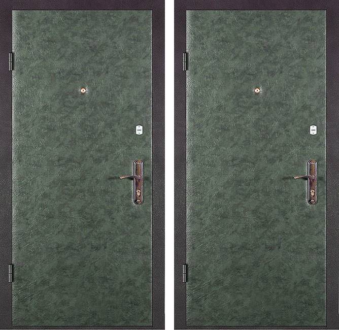 Дверь с кожзаменителем в квартиру (Арт. KV74)