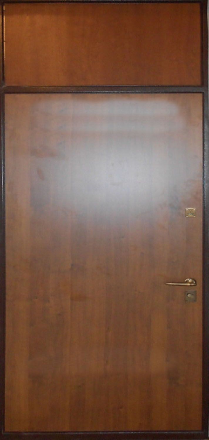 Дверь с фрамугой и вставками (Арт. F41)