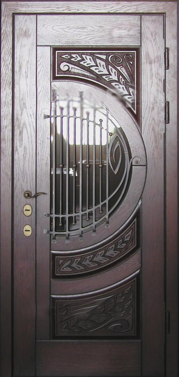 Дверь с ковкой (Арт. DK101)