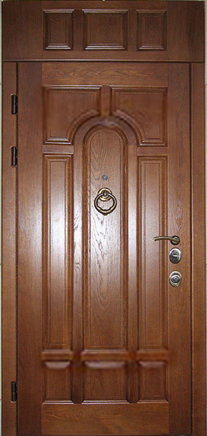 Дверь с фрамугой и вставками (Арт. F24)