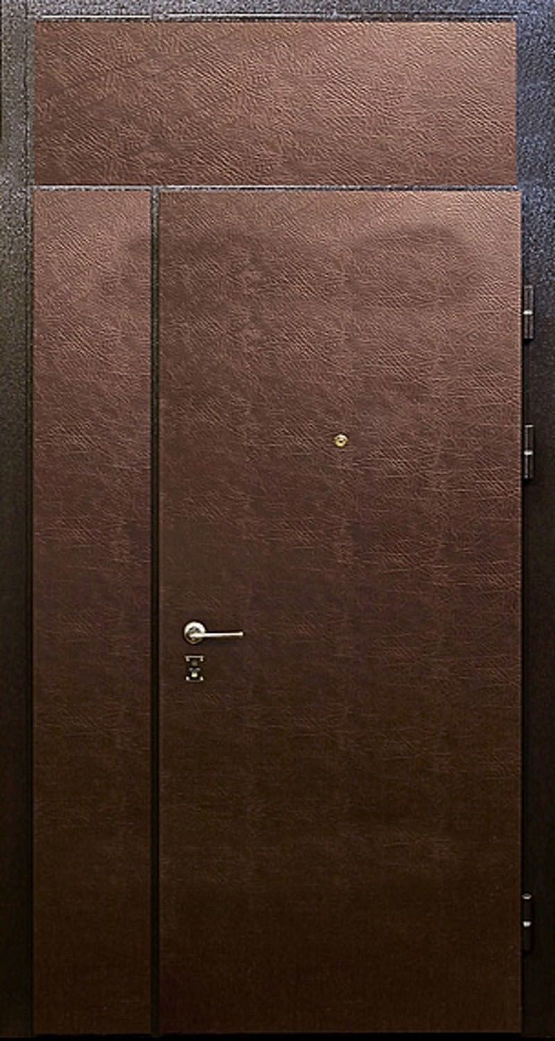 Дверь с фрамугой и вставками (Арт. F42)
