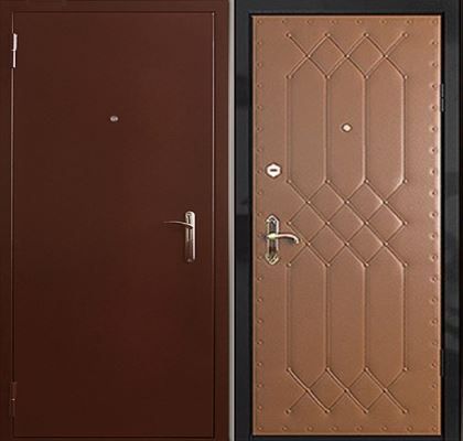Дверь антик+винилкожа (Арт. KV105)