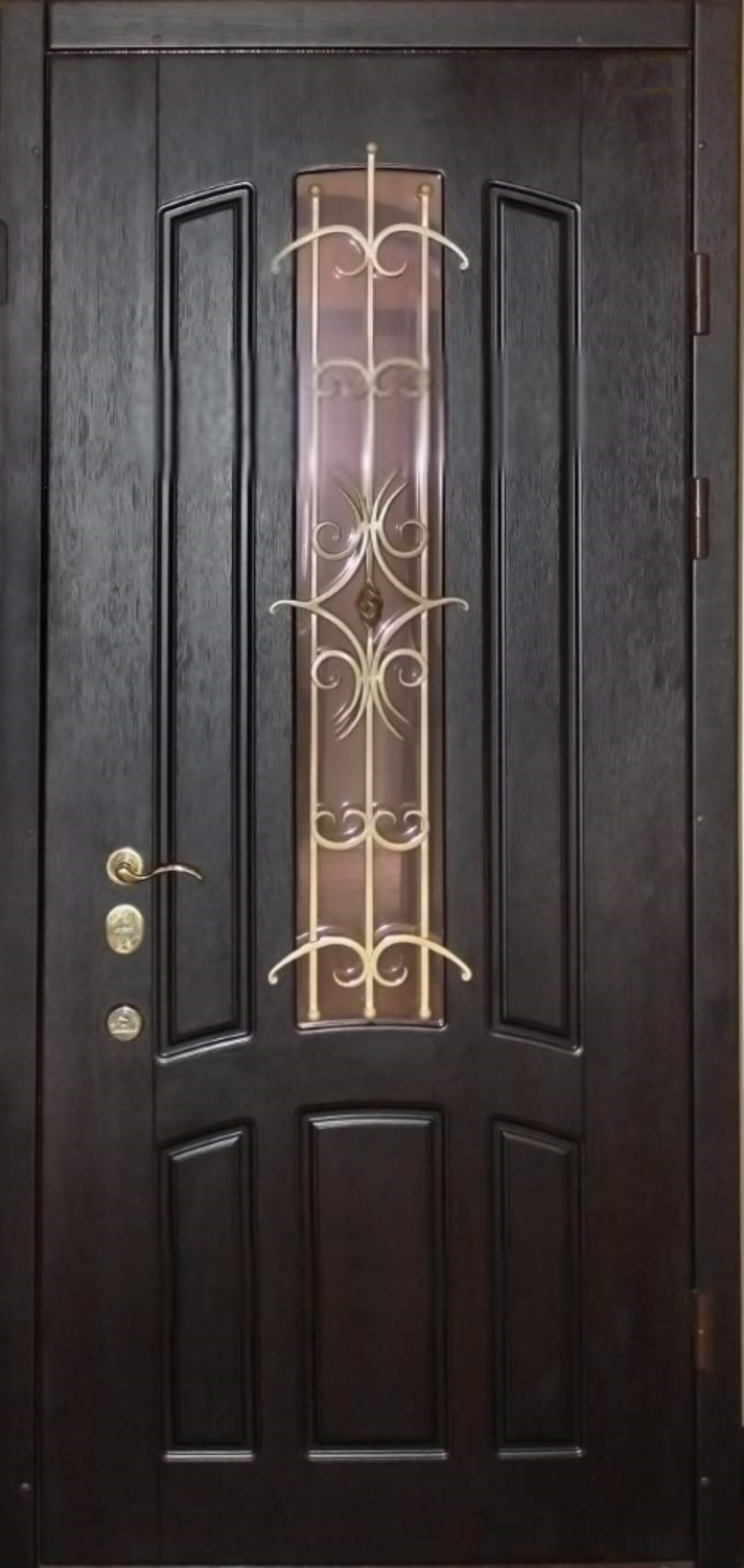 Дверь с ковкой (Арт. DK28)