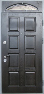 Дверь с фрамугой и вставками (Арт. F28)