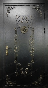 Дверь с ковкой (Арт. DK24)