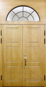 Дверь с фрамугой и вставками (Арт. F46)