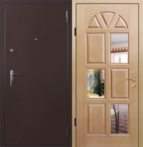 Дверь мдф+зеркало (Арт. KV145)