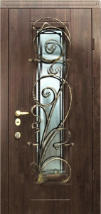Дверь с ковкой (Арт. DK34)