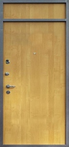 Дверь с фрамугой и вставками (Арт. F25)