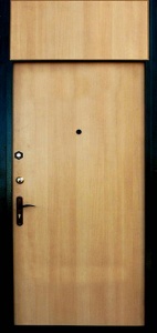 Дверь с фрамугой и вставками (Арт. F21)